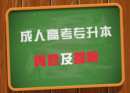 2020年成人高考专升本真题合集（附答案）