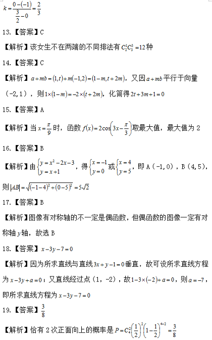 成考数学