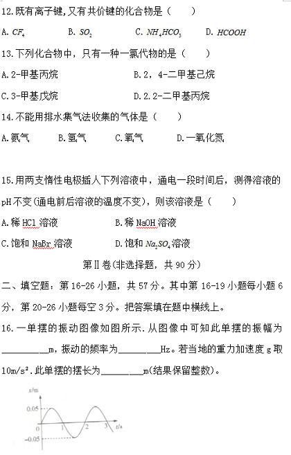 成考理综