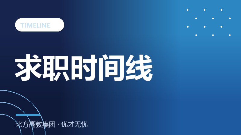 秋招、春招、社招：大学生求职时间线全规划